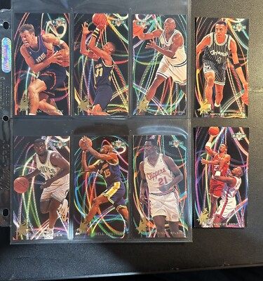 1994-95 Fleer NBA JAM SESSION FLASHING STAR 8 Card Set - ANFERNEE REGGIE WILKINS