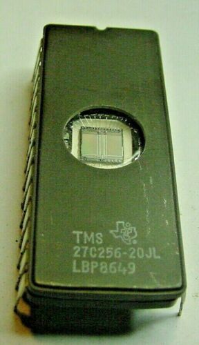 1 NOS TI's TMS27C256-20JL 32K x 8 Bits CMOS EPROM 200nS 28-polig Keramik IC 10 % VCC - Bild 1 von 4