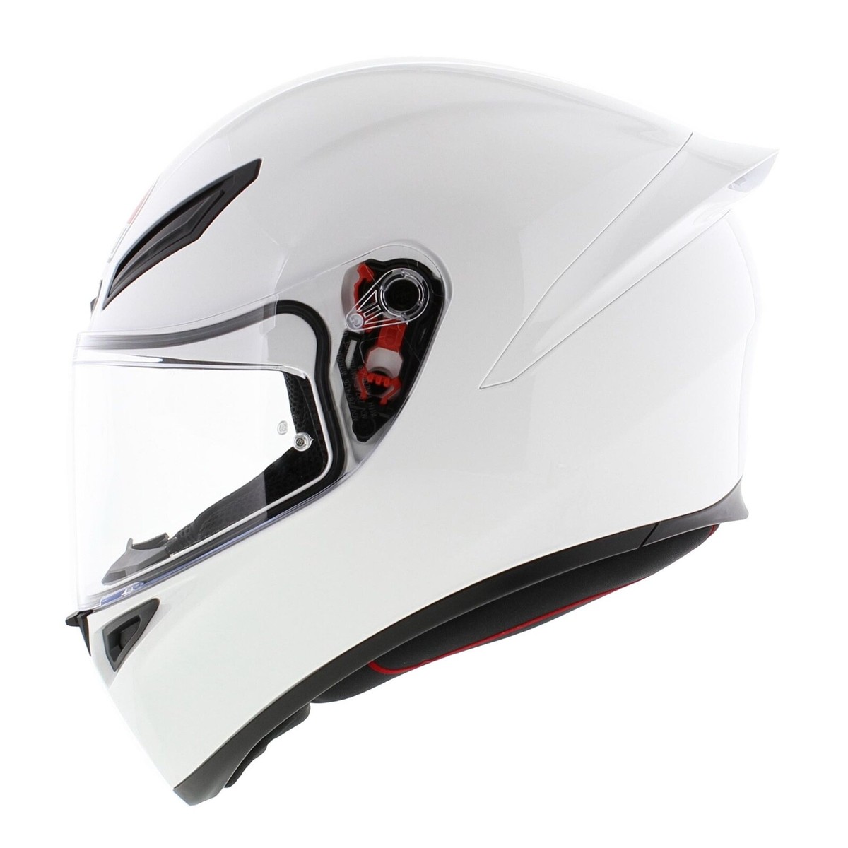 AGV K1-s ECE 22.06 Solid Gloss White Full Face Motorcycle Helmet