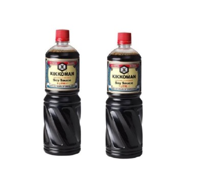 Sojasauce KIKKOMAN 2 x 1 Liter Großflasche Soja Sauce Soße Sojasoße