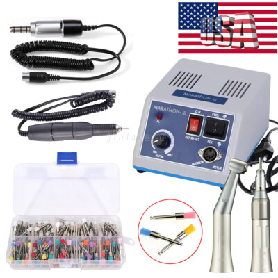 #ad #ad Dental Lab Marathon Electric Micromotor Contra Angle Straight Handpiece Polisher $25.50