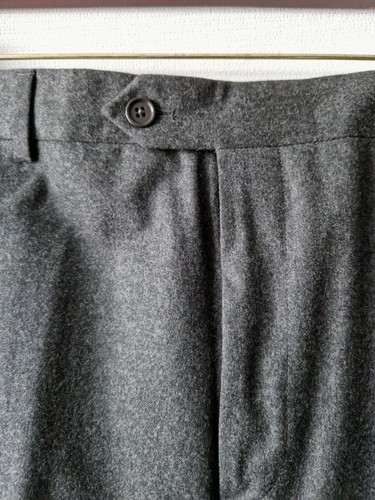 Pantalón Formal Brooks Brothers Gris Cálido Suave Lana Merino Regent Regular W44 - Imagen 7 de 14