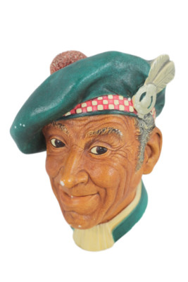 Vintage 1962 Bossons Head Jock Chalkware Wall Hanging Art England