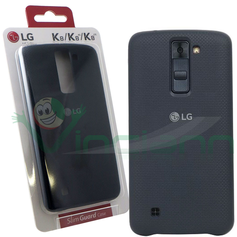 Custodia CSV-160 originale LG Slim Guard Case per K8 cover Nera nuova Black