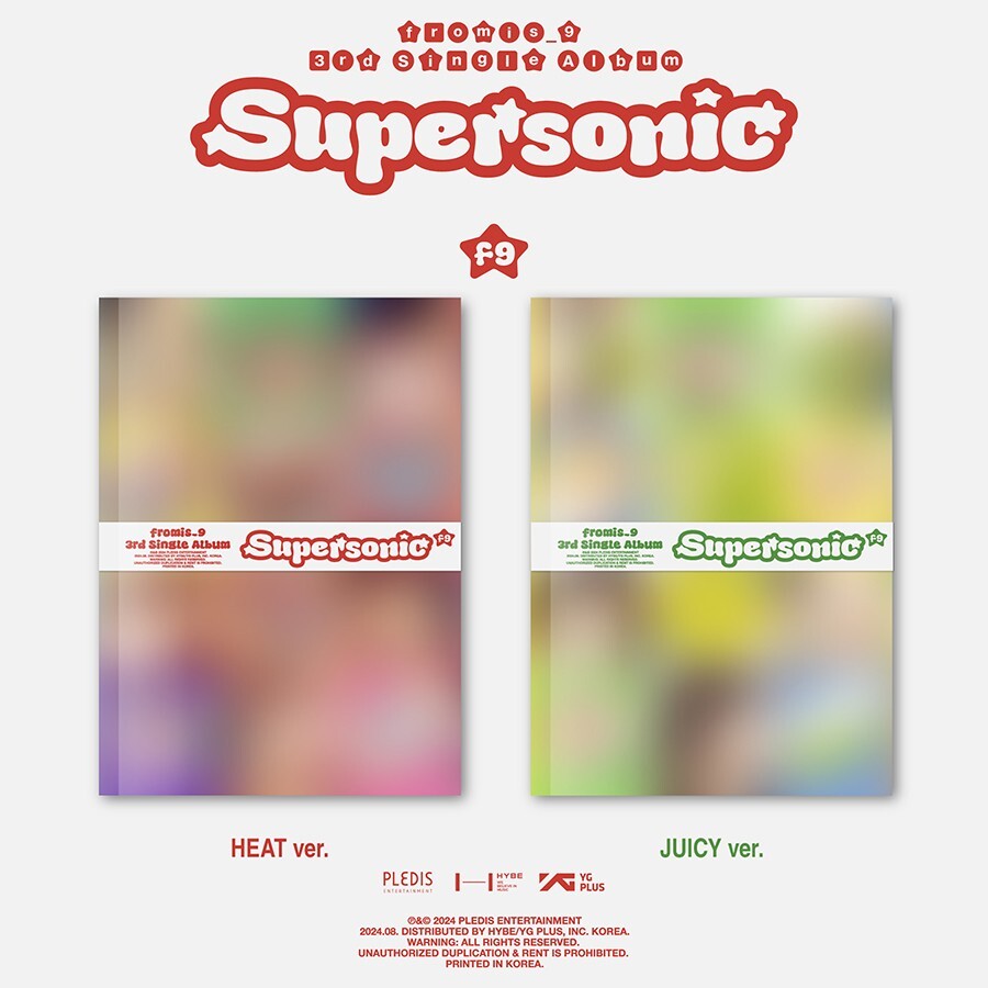 FROMIS_9 SUPERSONIC 3rd Single Album 2 Ver SET/2 CD+2 Photo Book+6