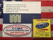 CCMS OMC Johnson Evinrude Sport Outboard Reed Reeds 50-75hp 3 Cylinder PN133S