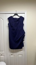 Lane Bryant purple dress with cut out and ruffle side Size 20