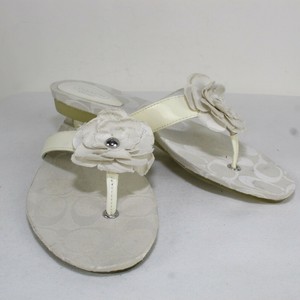 coach sandals with flower