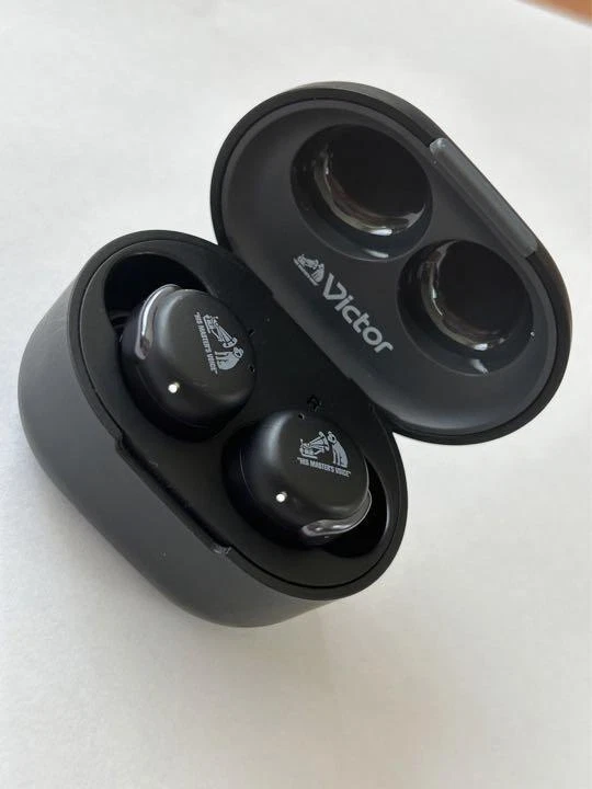 Victor HA-A30T Black Wireless Noise Canceling Earphones Bluetooth JVC Kenwood - Image 2 of 2