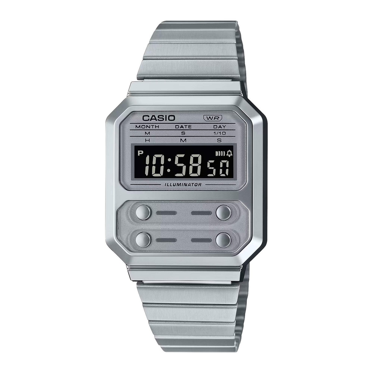 CASIO A100WE-7B A100WE A100 MONOCHROME DIGITAL WATCH | eBay
