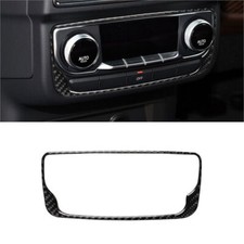 Cubierta de control de clima interior de fibra de carbono para Audi Q7 2016-19 tipo B