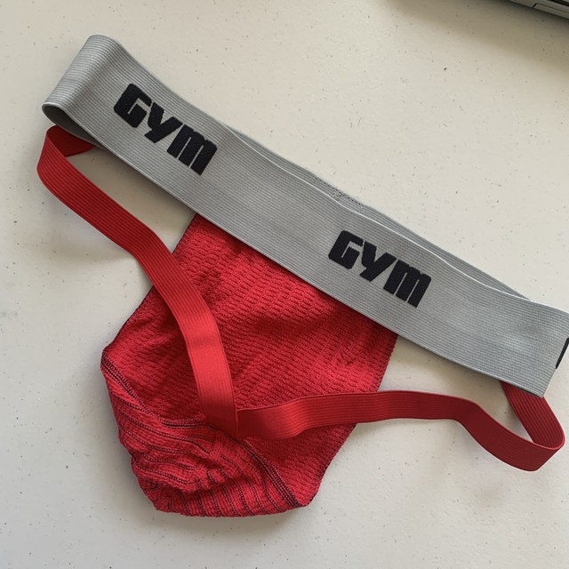BIKE Style GYM Men Jockstrap Underwear Supporter Athletic Jock Red Size Large eBay