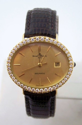 Solid & Heavy 18k BAUME & MERCIER Ladies Watch 37063 w/ 1ct Diamonds FVS1* EXLNT - Picture 12 of 12