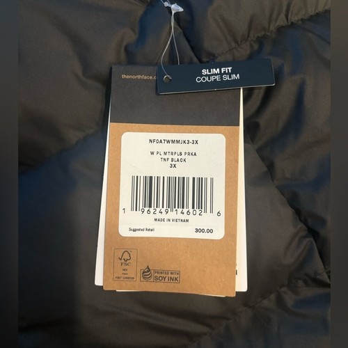 The North Face Black Puffer Jacket Women's Size 3 X Slim Fit NWT - Picture 6 of 9