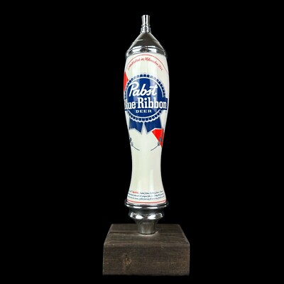 Pabst Blue Ribbon PBR Beer Keg Tap Handle Milwaukee Mancave Classic Mancave
