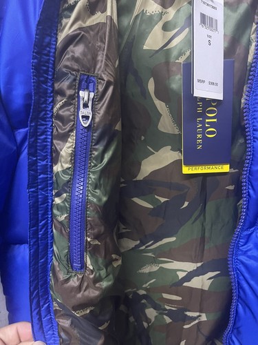 Polo Ralph Lauren Sportsmen Hooded Down Puffer Jacket Sapphire Star Men's Size S - Picture 5 of 12