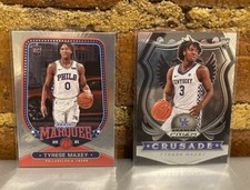 Tyrese Maxey 2 Card Lot- 21 Chronicles RC MARQUEE #270 And 20 Prizm Draft Picks