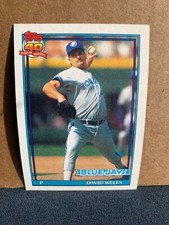 1991 Topps Baseball Card Toronto Blue Jays David Wells