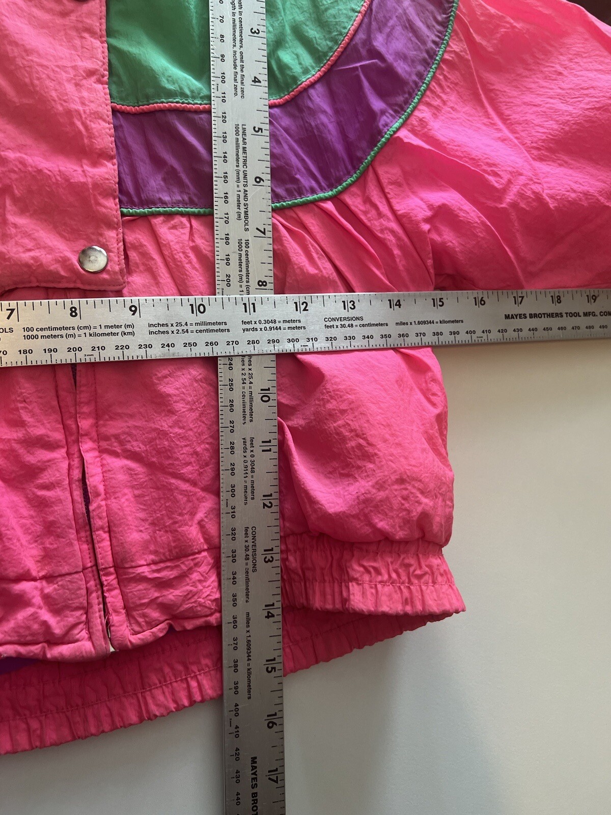 GERBER Kid’s Girl’s Size 3T Jacket Coat Vintage Retro 80s Nylon Hooded READ image 7
