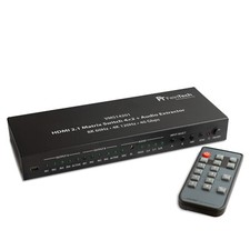 HDMI 2.1 Matrix Switch 4x2 Audio Extractor 4 in 2 out 8K 120Hz Ultra-HD VMS14201