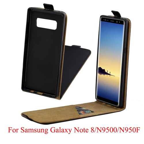 Vertical Flip Leather Black Full Cover Back Case Skin Holster For iPhone Galaxy - Zdjęcie 19 z 96