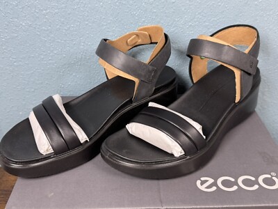ECCO Women's Flowt Luxery Wedge Ankle Strap Sandal Size 9-9.5 New Shoes