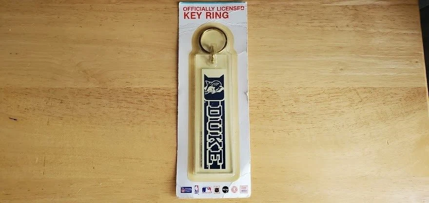 Duke Wincraft Keychain Clear Background Officially Licensed 1990s NOS - Image 2 of 4