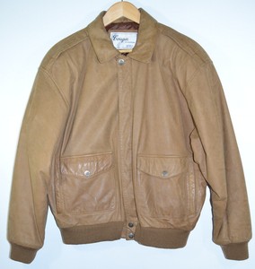 insulated leather bomber jacket
