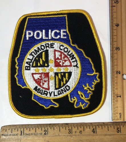 Vintage veralteter Baltimore County Maryland Polizist Schulteraufnäher LEO