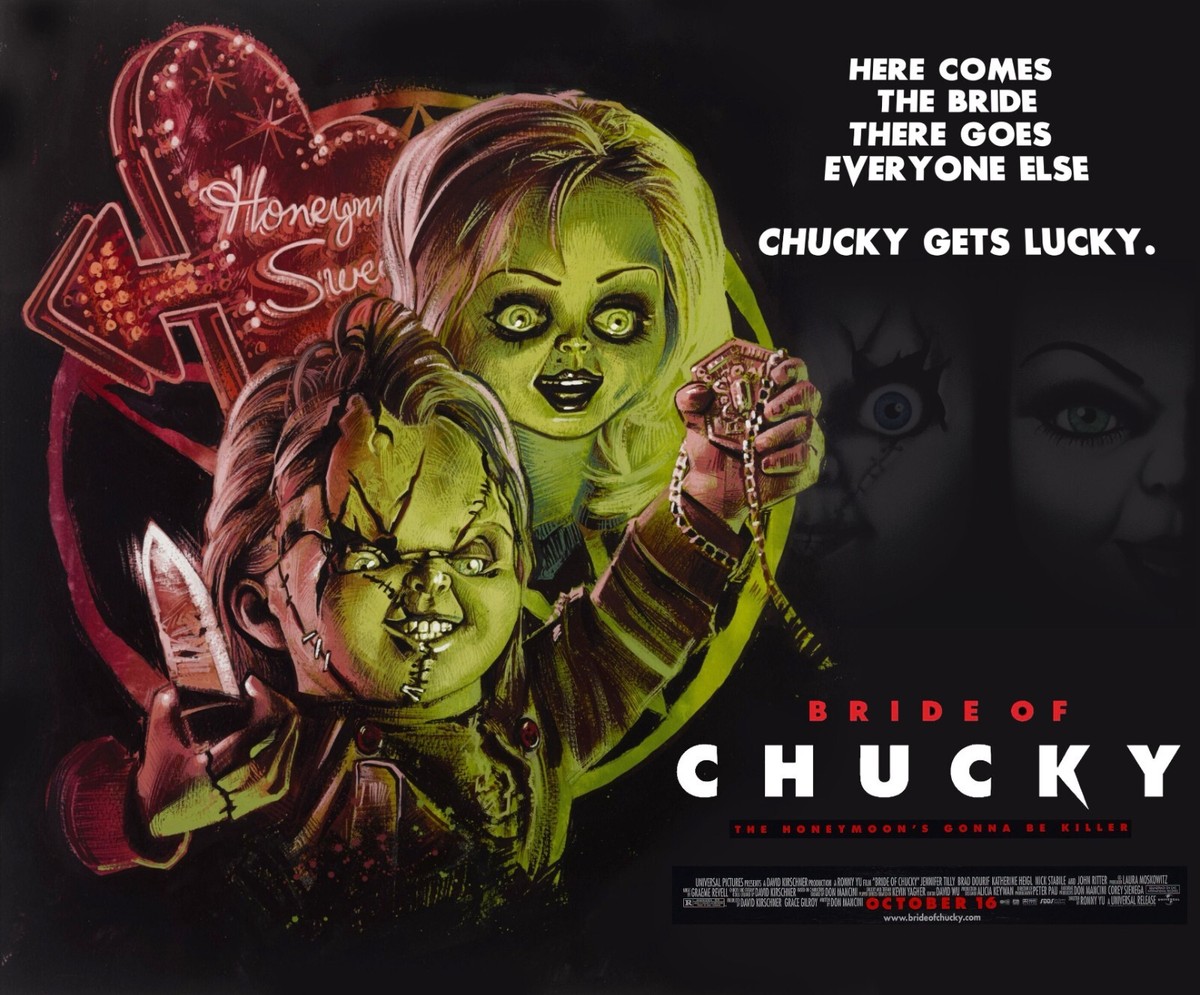BRIDE OF CHUCKY 1998 Quad poster print 30x40