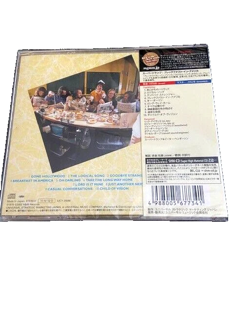SUPERTRAMP ( Roger Hodgson ) Breakfast In America SHM CD UICY - 25046 Japan NEU - Bild 2 von 2