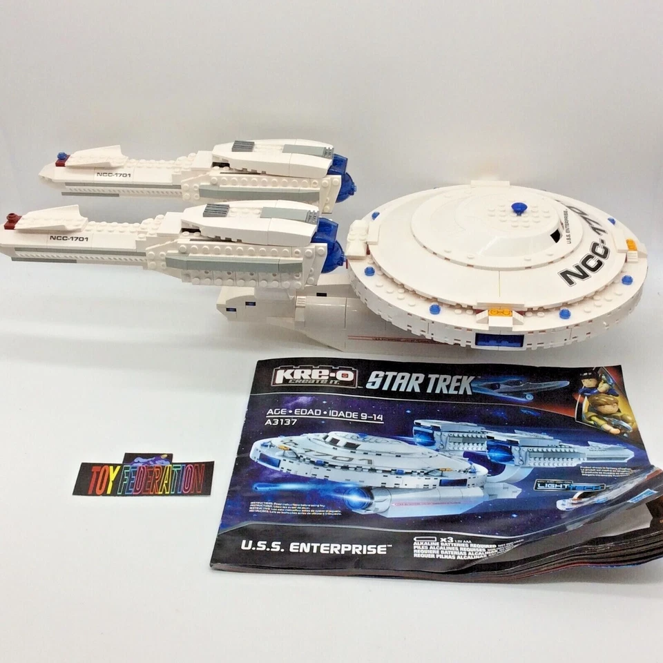 EE. UU. ENTERPRISE Star Trek KRE-O A3137 JUEGO DE CONSTRUCCIÓN CONSTRUCCIÓN NAVE ESPACIAL Foto 4 de 4
