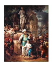 KPM Porcelain Plaque after Arnold van Houbraken "The Sacrifice of Iphigenia"