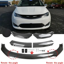 Car Front Bumper Lip Spoiler Splitter Kit Carbon Style For Chrysler Pacifica