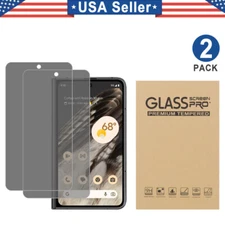 2PK Privacy Tempered Glass Protector For Google Pixel 9 8 7 6 5 a Pro XL Fold