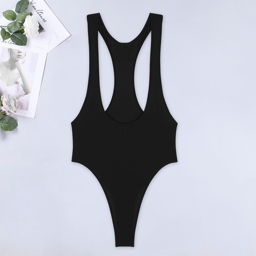 DE Herren Wetlook Body Overall Lackleder Bodysuit Glänzend Stringbody Unterhemd - Picture 58 of 79