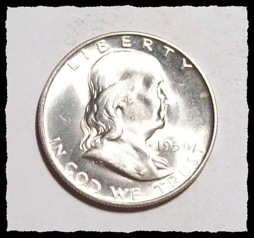 1950-D FRANKLIN HALFDOLLAR  Lustrous Well Struck Choice to VCH BUs w/ FBL #21D13