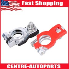 2PCS Car Battery Terminal Clamp Connectors Positive Negative Release Disconnect