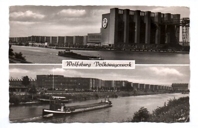 Postcard Wolfsburg Volkswagen Plant 1956
