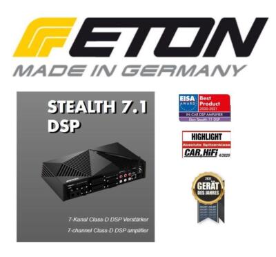 ETON STEALTH7.1DSP 7-Kanal DSP Verstärker mit Subout Class-D DSP Amplifier
