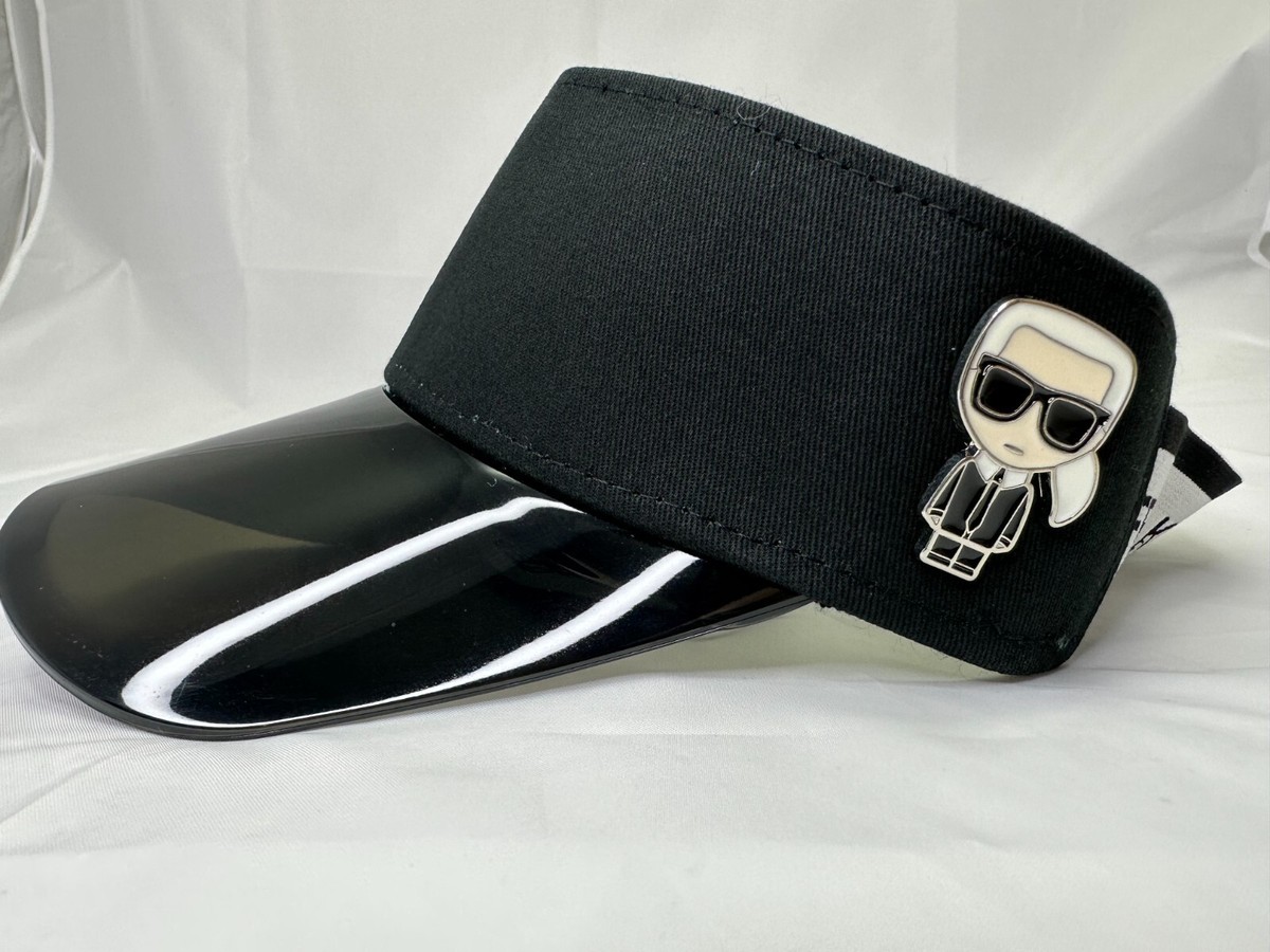 Karl Lagerfeld K/Ikonic logo-plaque visor hat | eBay display picture 2