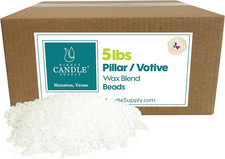 Paraffin Wax for Candle Making, 5Lb Granulated Candle Wax, High Melt Paraffin Bl