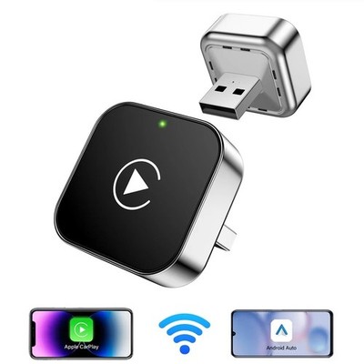 2in1 Wireless CarPlay Adapter Android Auto AI Smart Box Auto Intelligente Syste