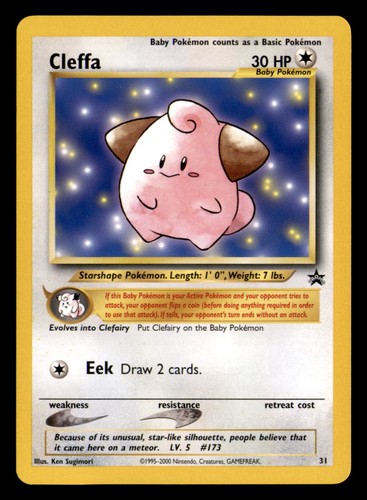 Cleffa 31 Promo Wizards Black Star Promos Pokemon Lightly Played