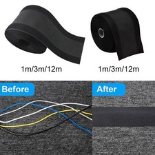Cable Protector Sleeve Tidy Organizer Audio Computer Floor Wires Wrap Cover