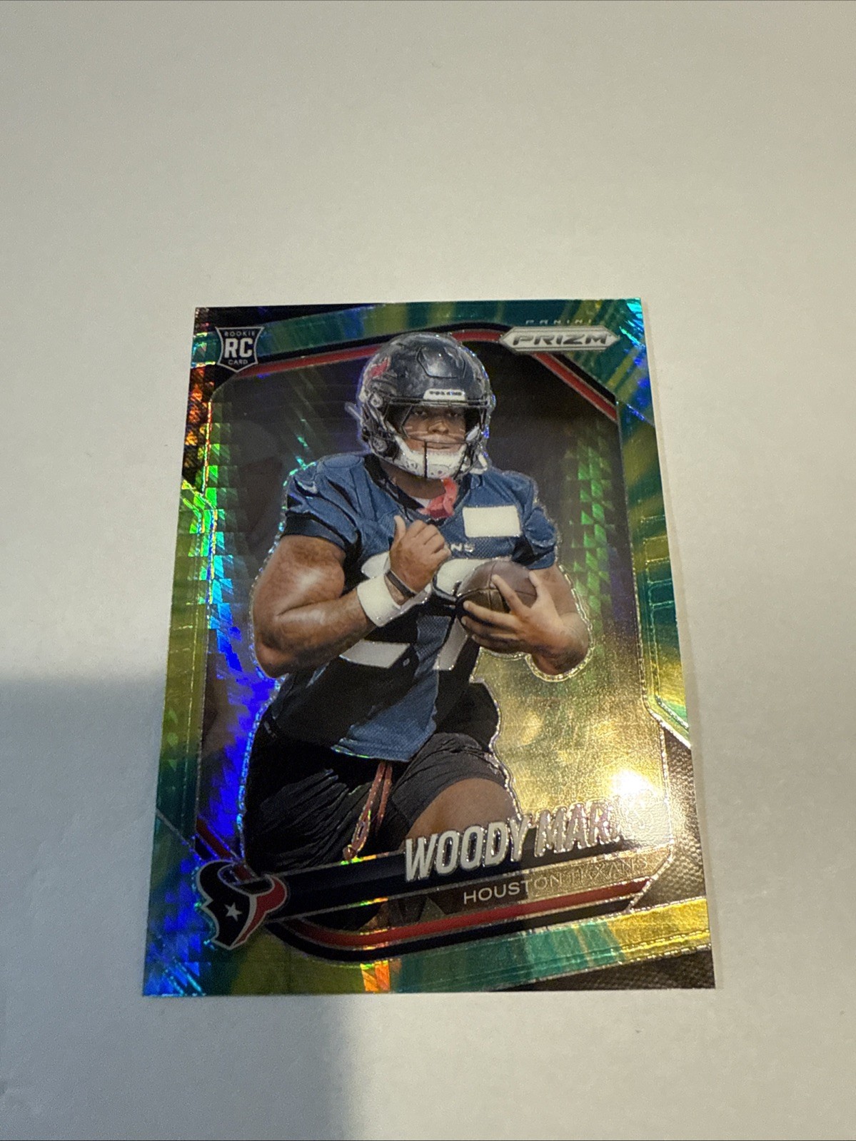 2025 Panini Prizm - woody Marks #395 Hyper Prizm /200 (RC)