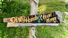 Dirty Hands$ Clean Money Vintage Handsaw Handpainted art — photo 3