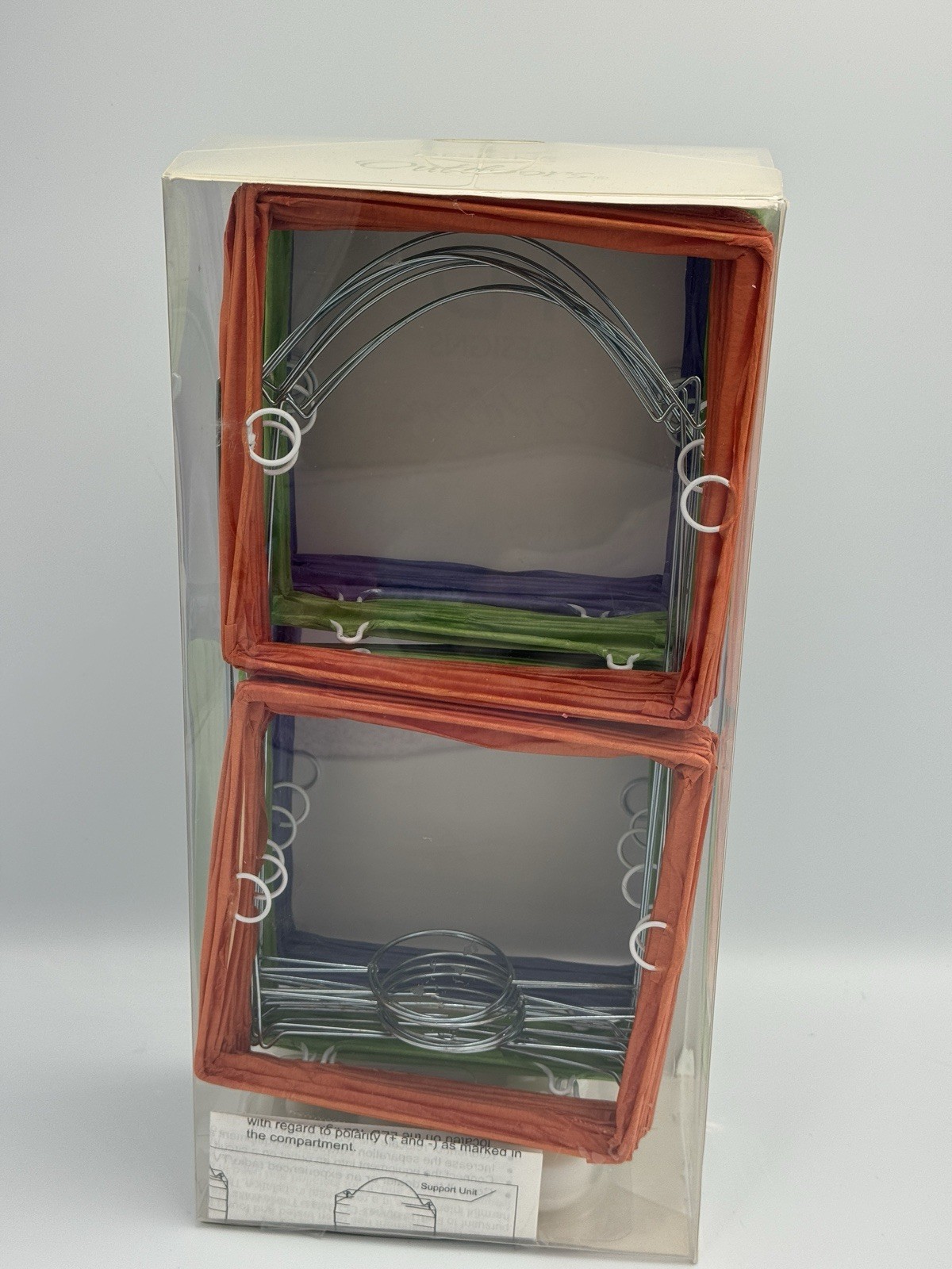 HD Designs Outdoors 6 LED Paper Party Lanterns Warm White Flicker Lights Colored