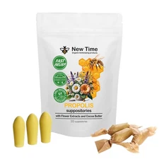 Organic Propolis Suppositories for Men Women - Natural Hemorrhoid Relief Supp...