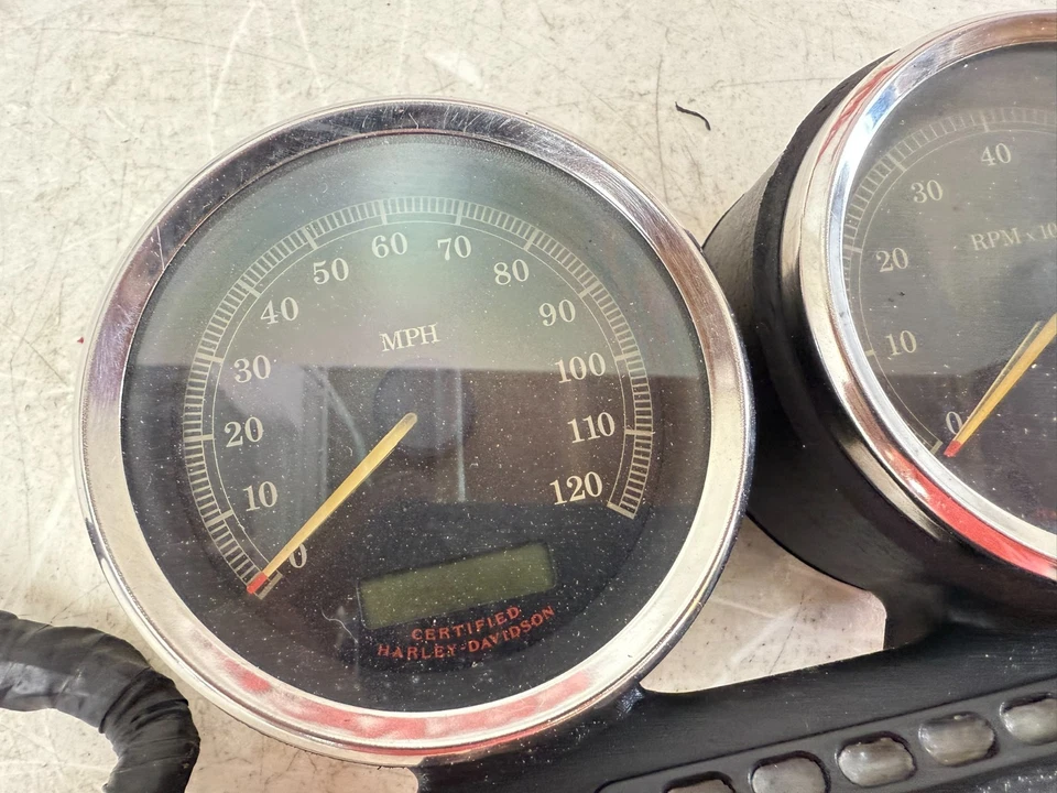 Harley Sportster R 2004 velocímetro velocímetro calibre doble tacómetro con cable Foto 4 de 4
